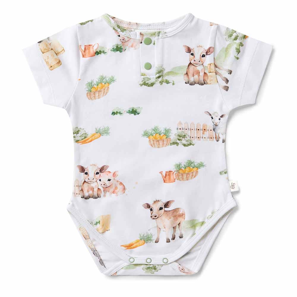 Farm Short Sleeve Organic Bodysuit