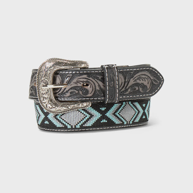 Men's Woven Geo Inlay Belt