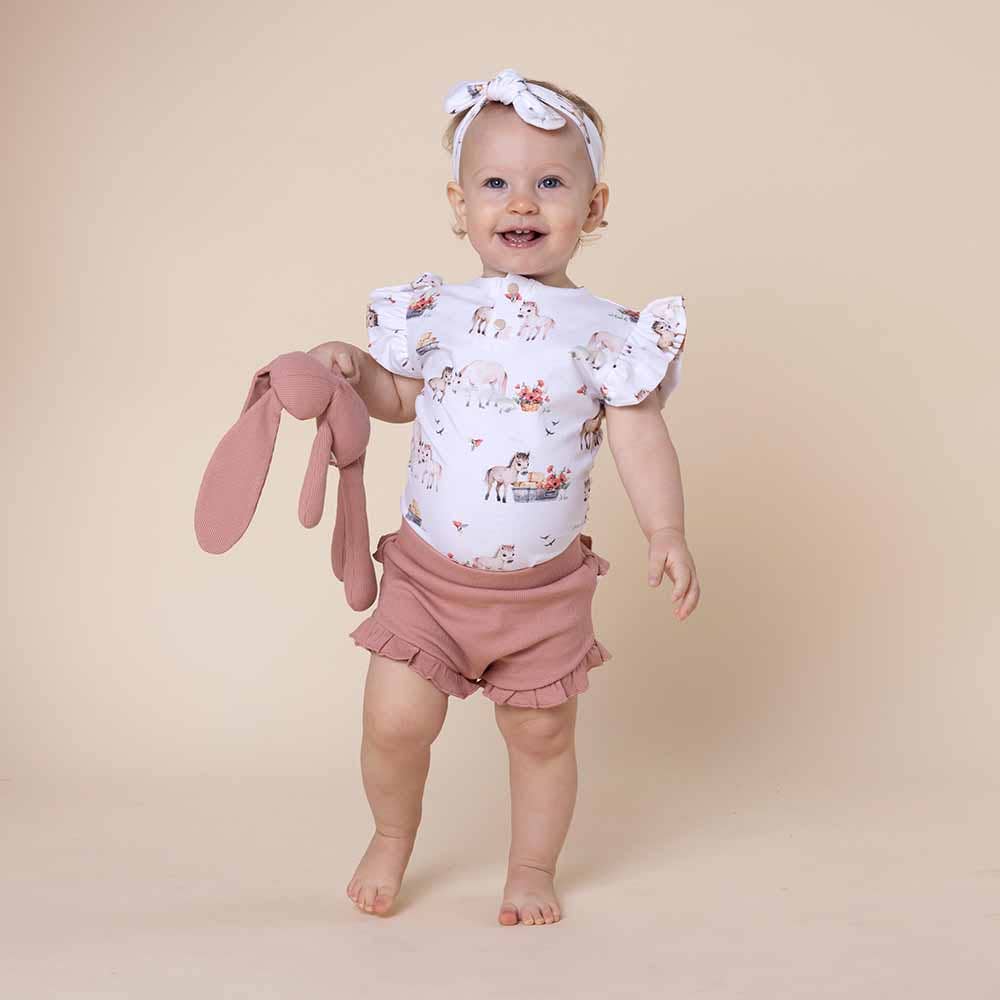 Pony Pals Short Sleeve Organic Bodysuit