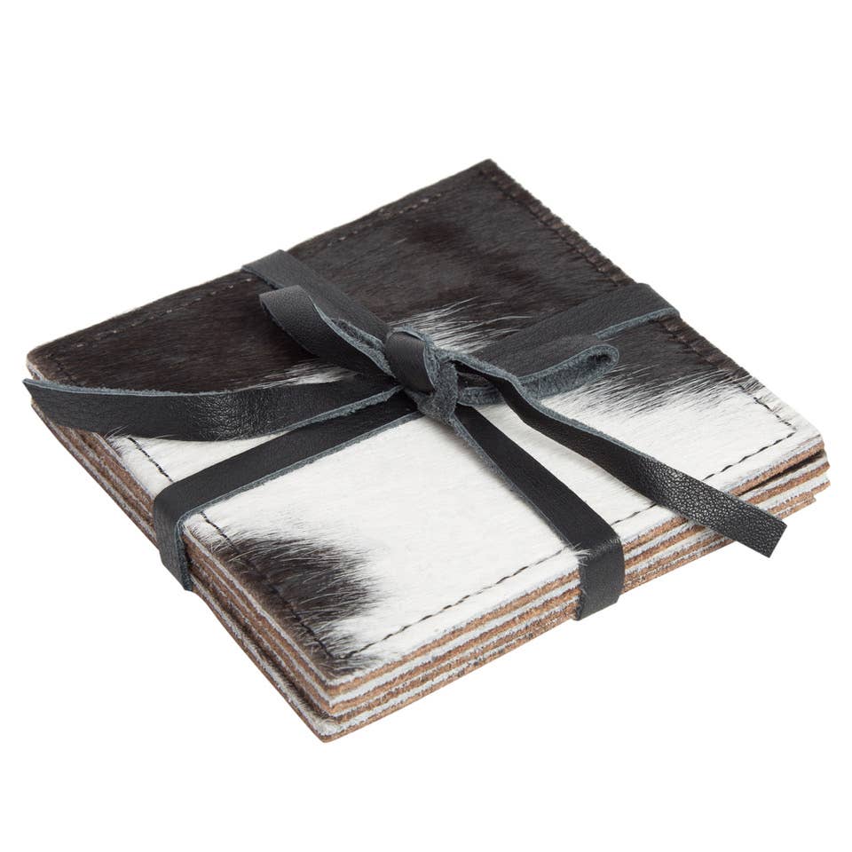 Cowhide Coaster Set of 4 - CACOS