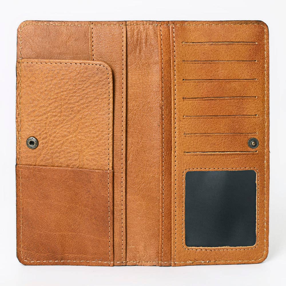 Genuine Leather Cactus Wallet