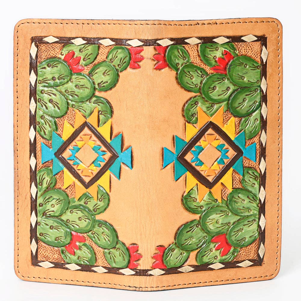 Genuine Leather Cactus Wallet