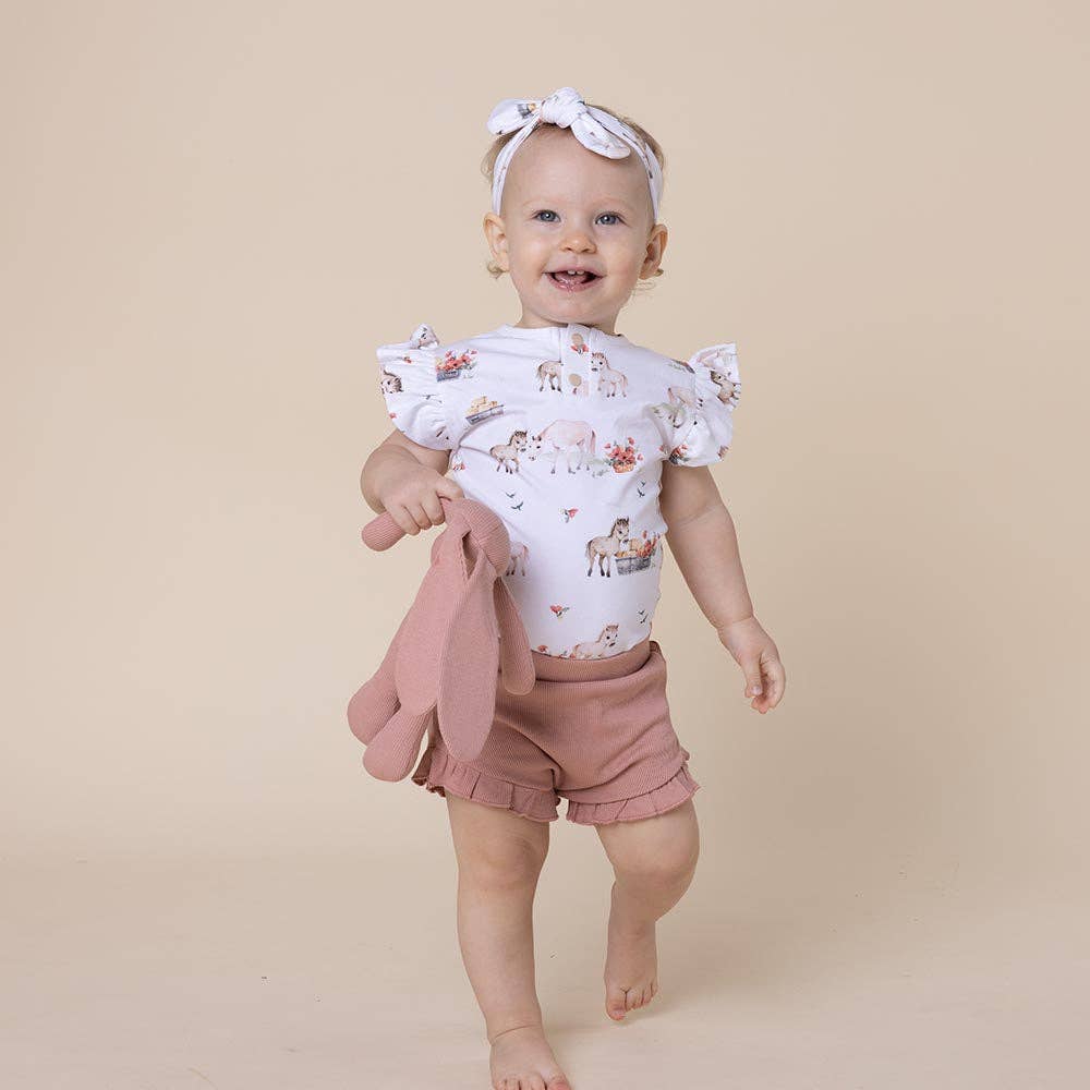 Pony Pals Short Sleeve Organic Bodysuit