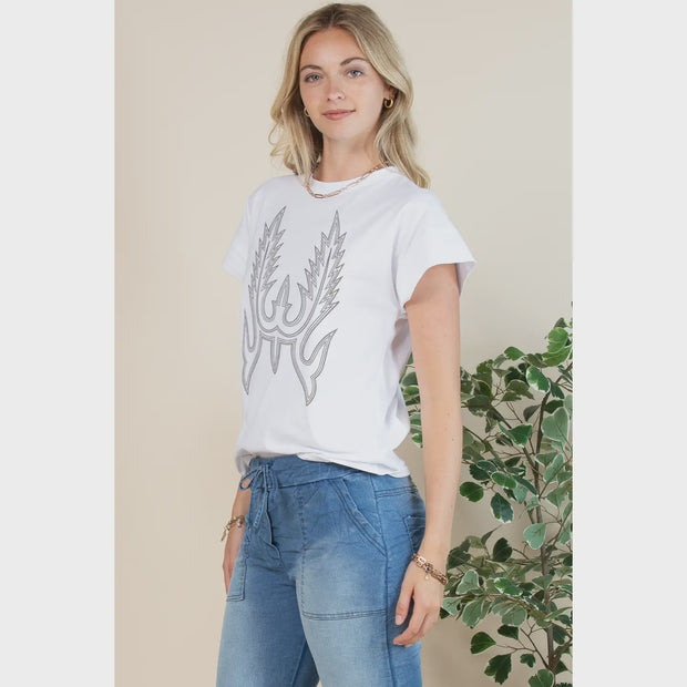 Western Boot Stitch Tee