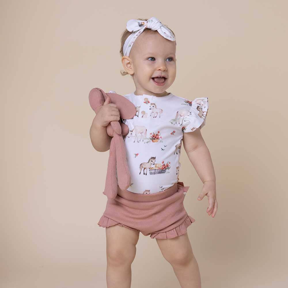 Pony Pals Short Sleeve Organic Bodysuit