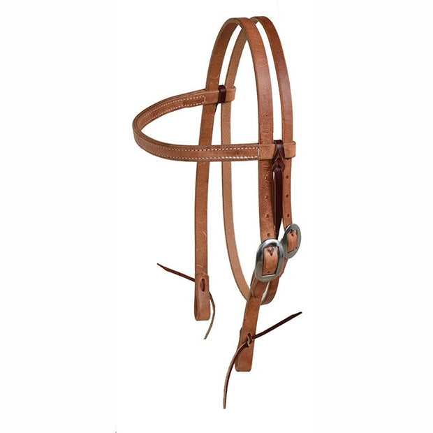 Berlin Leather 3/4" Single buckle Headstall