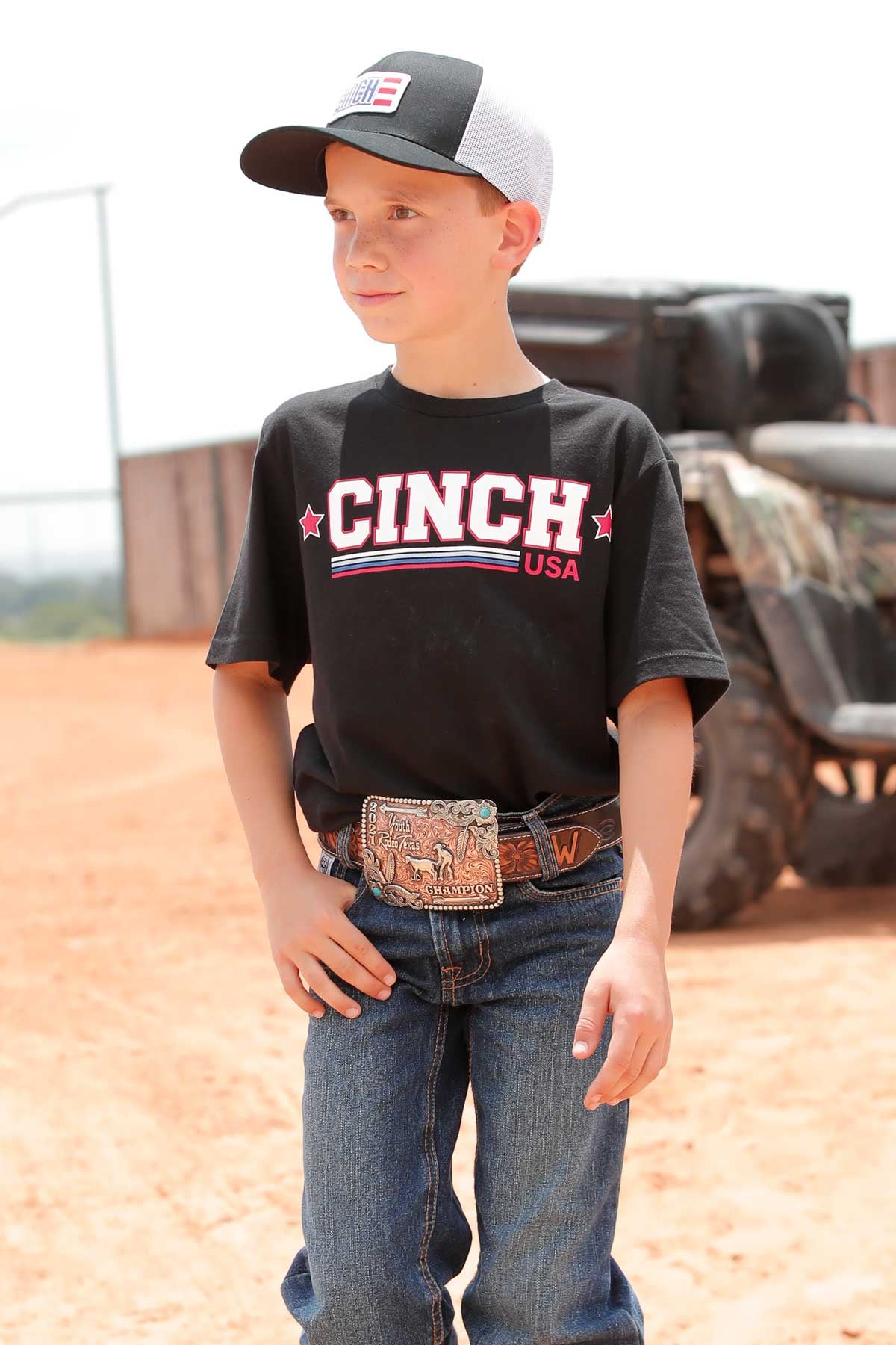 CINCH Boys Crew Neck BLK