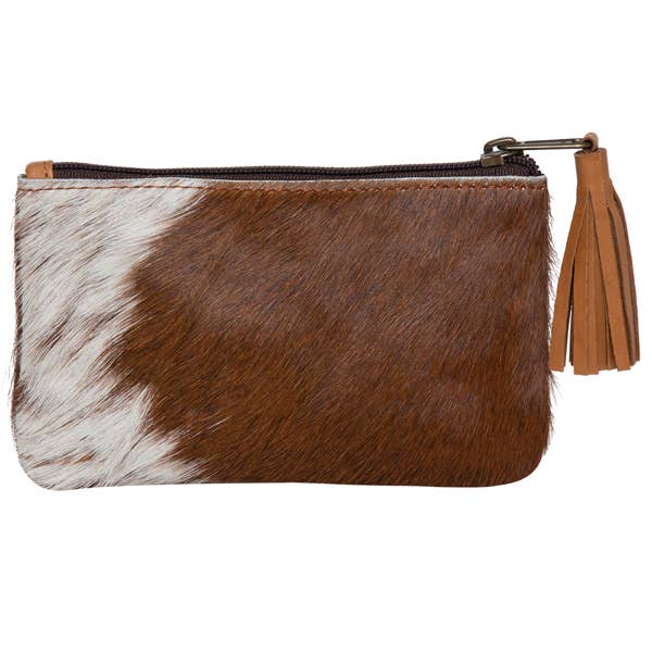 Small Tassel Cowhide Purse - York