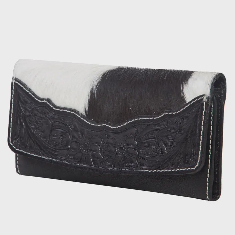 Leather Flap Cowhide Wallet ORAN