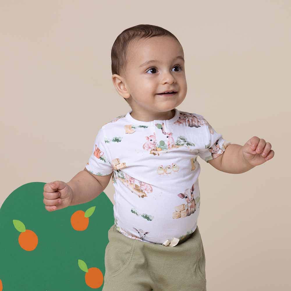 Farm Short Sleeve Organic Bodysuit