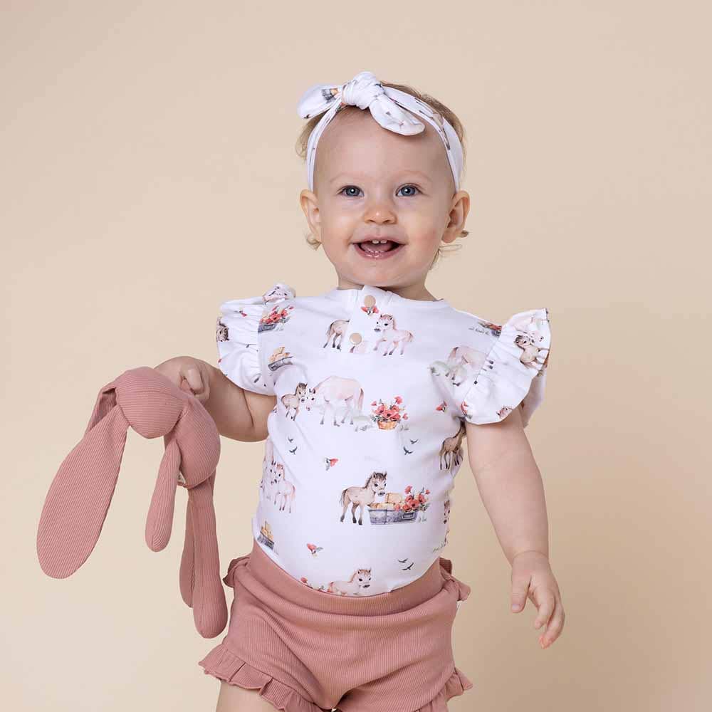 Pony Pals Short Sleeve Organic Bodysuit