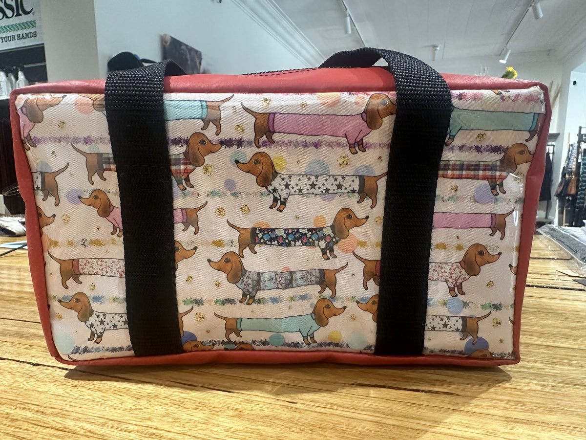 Kids Small PVC Dachshund Toiletry bag